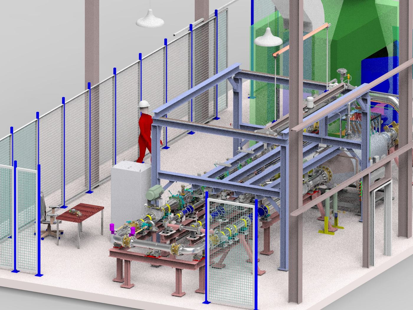Original 3D model of the bleed air flow test facility