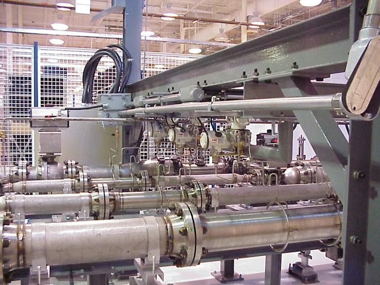 Built bleed air flow test facility with large-diameter piping and instrumentation