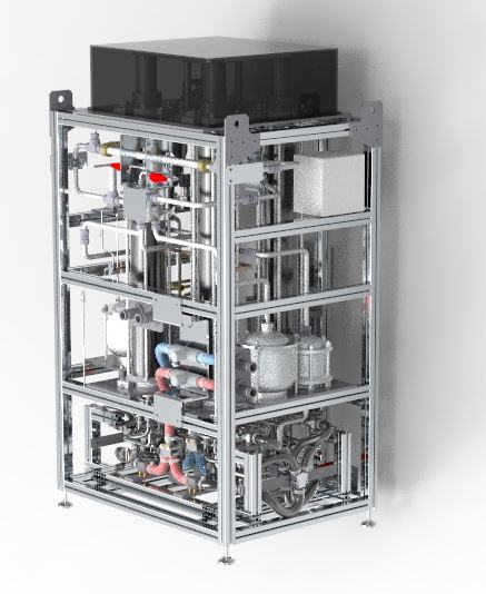 Equipment model in a multi-level frame for environment-fuelled power generation