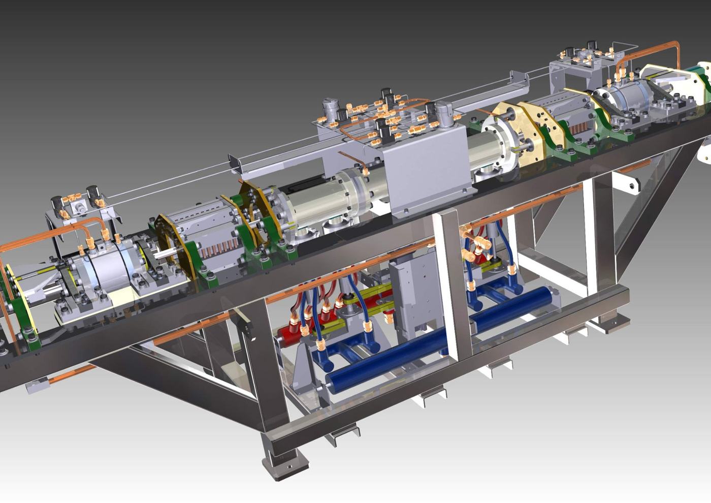 Original CAD model of the Rankine-cycle linear generator